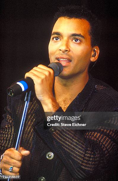 Jon Secada during KISS FM Benefit Concert at Great Woods Amphitheater - June 4, 1994 at Great Woods Amphitheater in Mansfield, Massachusetts, United...