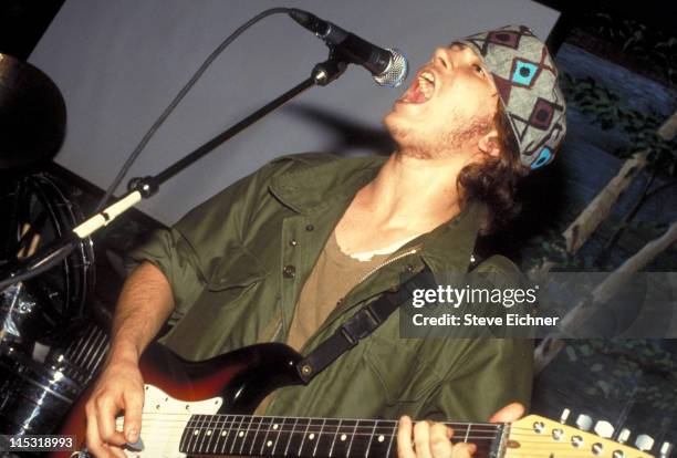 River Phoenix performs on March 14, 1991 at Wetlands in New York City.