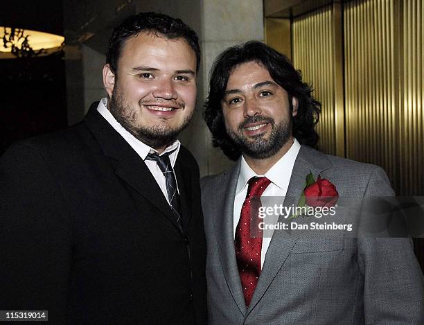 Antonia Gandia and David Lomeli during Placido Domingo Awards Dinner at Dorothy Chandler Pavilion in Los Angeles, California, United States.