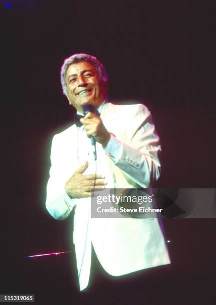 Tony Bennett during Tony Bennett in Concert at Radio City Music Hall - 1992 at Radio City Music Hall in New York City, New York, United States.