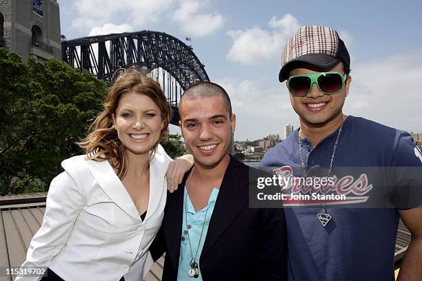 Natalie Bassingthwaighte, Anthony Callea and Guy Sebastian