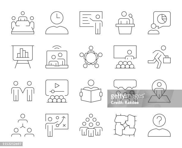 商務會議-細線圖示 - corporate hierarchy 幅插畫檔、美工圖案、卡通及圖標