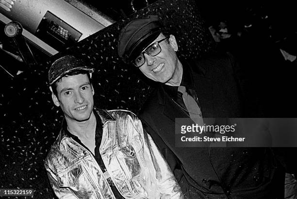 David Leigh and Francesco Scavullo during Francesco Scavullo at The Roxy - 1990 at The Roxy in New York City, New York, United States.