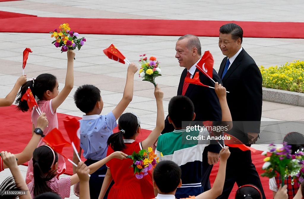 President of Turkey Recep Tayyip Erdogan in China