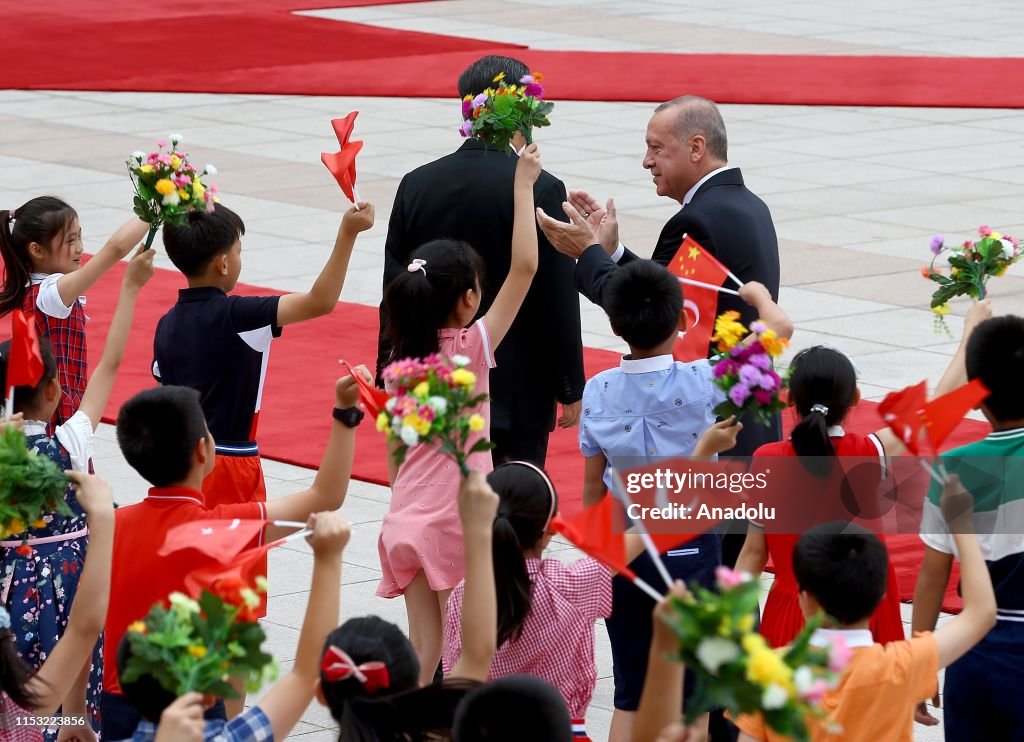 President of Turkey Recep Tayyip Erdogan in China