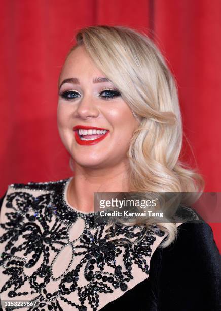 Kirsty Leigh Porter attends the British Soap Awards at The Lowry Theatre on June 01, 2019 in Manchester, England.