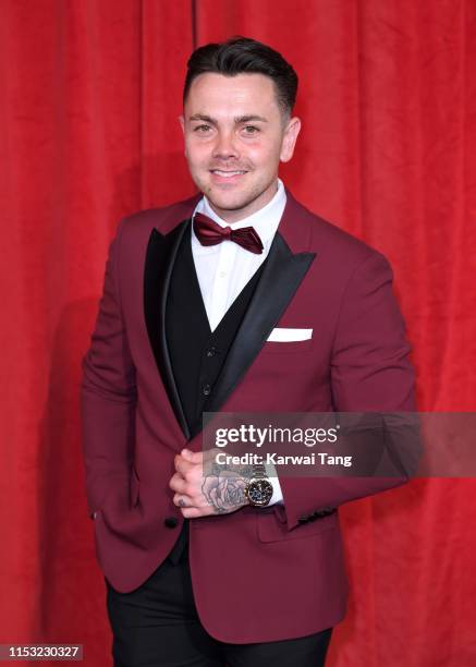 Ray Quinn attends the British Soap Awards at The Lowry Theatre on June 01, 2019 in Manchester, England.