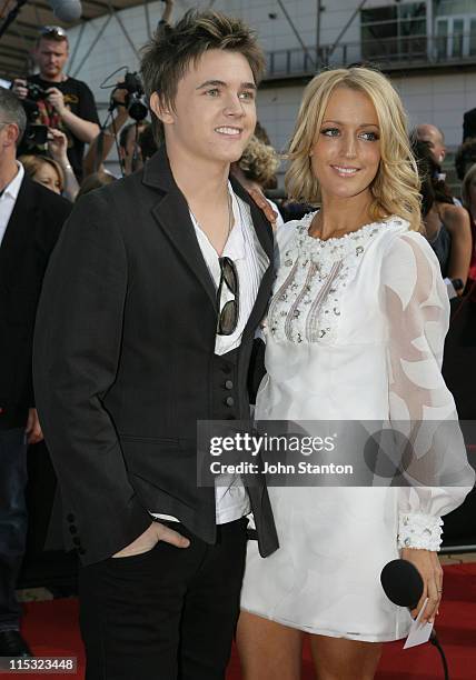 Jesse McCartney and Jackie O during 2006 ARIA Awards - Red Carpet at Acer Arena, Sydney Olympic Park in Sydney, NSW, Australia.