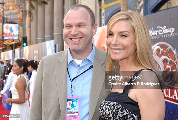Jim Gallagher, Disney and Elizabeth Mitchell during "The Santa Clause 3: The Escape Clause" Los Angeles Premiere - Red Carpet at El Capitan in...