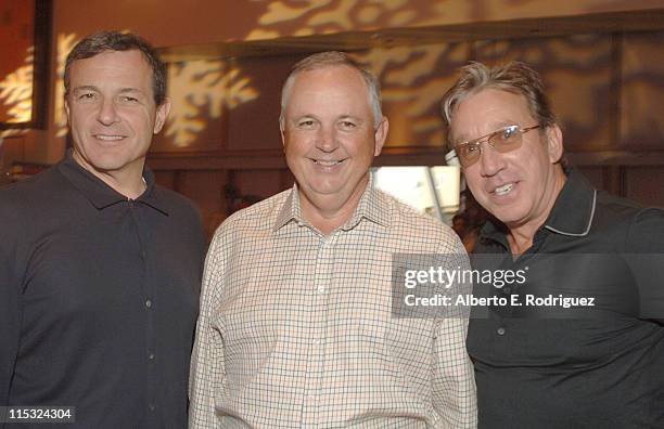 Bob Iger, Disney, Dick Cook, Disney and Tim Allen during "The Santa Clause 3: The Escape Clause" Los Angeles Premiere - Red Carpet at El Capitan in...