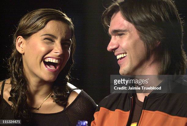 Nelly Furtado and Juanes during 3rd Annual Latin GRAMMY Awards - Web Central - Day 1 at The Kodak Theatre in Hollywood, California, United States.