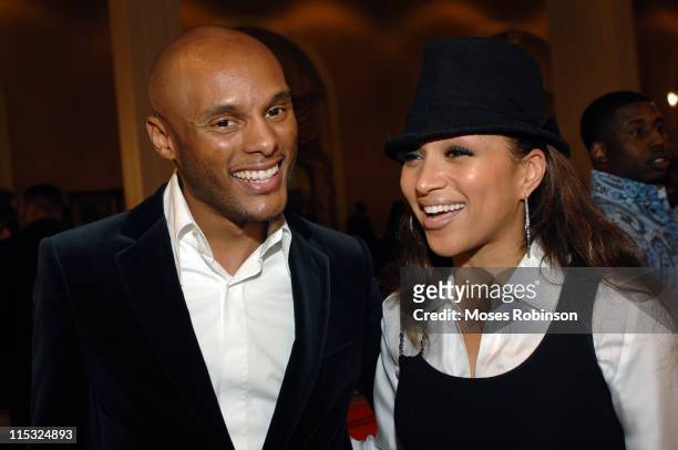 Kenny Lattimore and Chante Moore during 22nd Annual Stellar Gospel Music Awards Nominee Reception at Gaylord Opryland Resort and Convention Center in...
