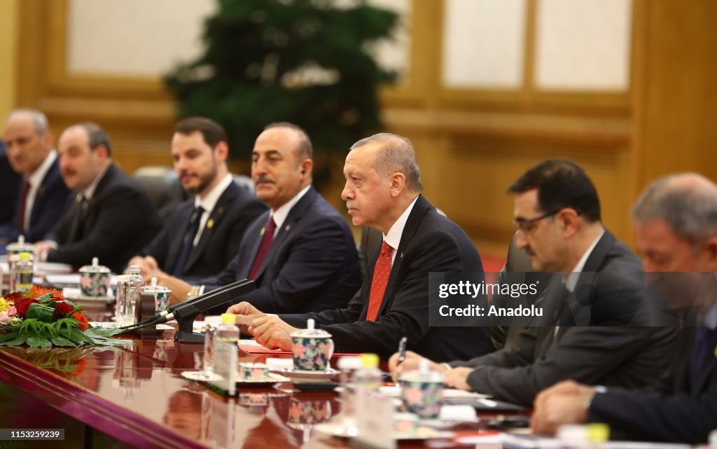 President of Turkey Recep Tayyip Erdogan in China