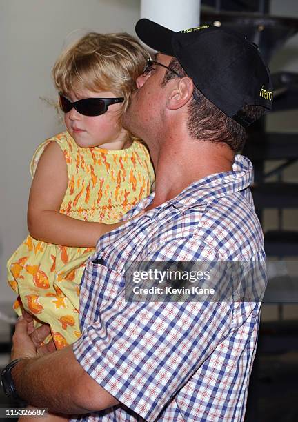 Chris Meloni and daughter Sophia during Ray Ban at the 10th Annual Kids for Kids Celebrity Carnival to benefit the Elizabeth Glaser Pediatric AIDS...