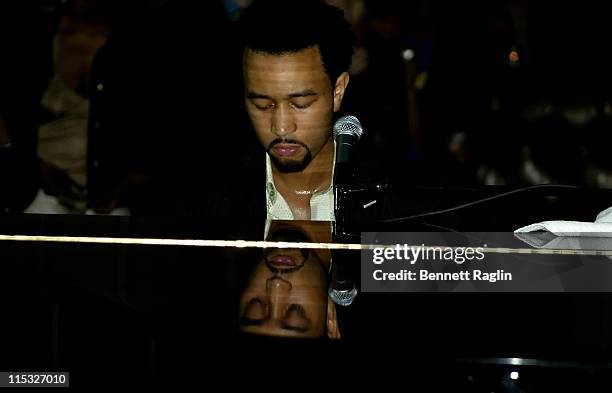 John Legend during Hillary Clinton Fund Raiser with a Performance by John Legend at Capitale in New York, New York, United States.