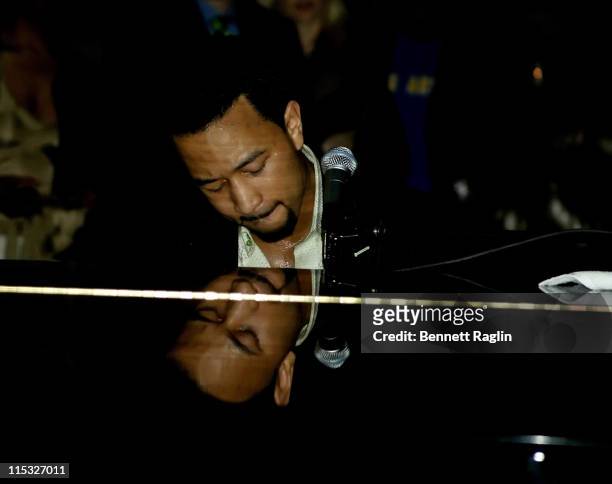 John Legend during Hillary Clinton Fund Raiser with a Performance by John Legend at Capitale in New York, New York, United States.