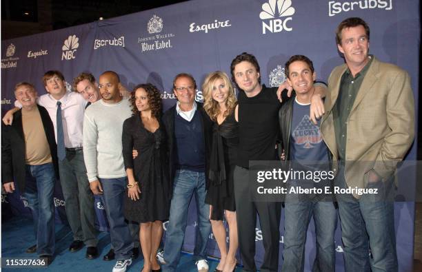 Ken Jenkins, Bill Lawrence, John C. McGinley , Donald Faison, Judy Reyes, Stephen Jacoby, Associate Publisher of Marketing of Esquire, Sarah Chalke,...