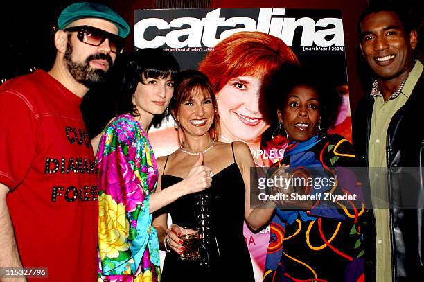 Marilyn Milian and guests during Catalina Magazine Party at Auju in New York City, New York, United States.