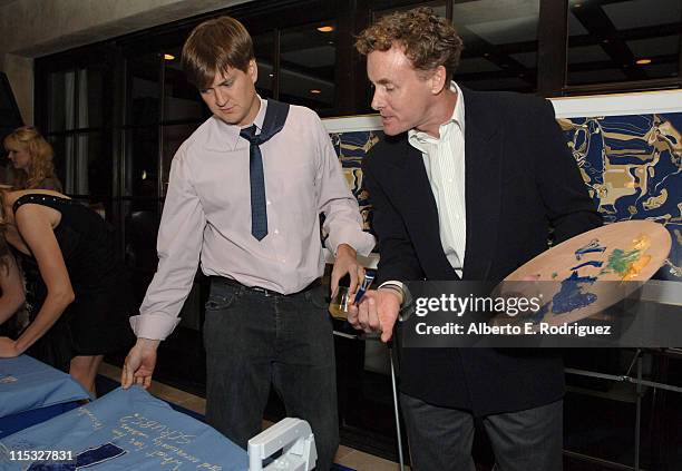 Bill Lawrence and John C. McGinley during Esquire House and Johnnie Walker Blue Host "Scrubs" Season Six Celebration - Inside at Esquire House 360 in...