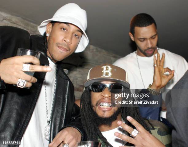 Ludacris, Lil' Jon and Joe Budden during AOL Music Broadband Rocks Live Concert With Usher - After Party at Boulevard in New York City, New York,...