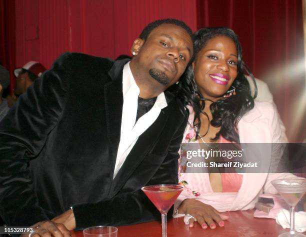Carl Thomas and guest during Celebrities at Show Nightclub - March 23, 2004 at Show in New York City, New York, United States.