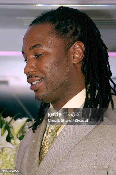Lennox Lewis during Celebrity Guests at Byrd vs Golota Fight at Madison Square Garden in New York City, New York, United States.