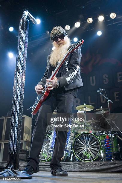 Billy Gibbons and drummer Frank Beard of ZZ Top during Visa Signature Presents "Signature Sounds Live on the Sunset Strip" with ZZ Top in Concert -...