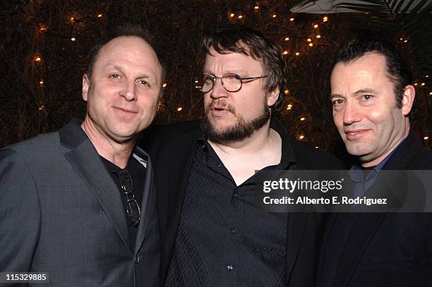 Picture House's Bob Berney, Guillermo del Toro and HBO's Colin Callender