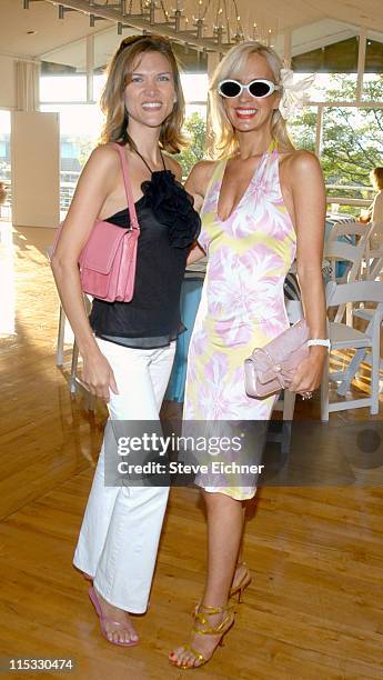 Cathy Riva and Tracy Stern during Hamptons Magazine Celebrates the Covers Featuring Elite Models Lauren Bush and Amanda Hearst at Bridgehampton...