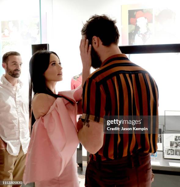 Ruston Kelly and Kacey Musgraves attend the Country Music Hall of Fame and Museum opening of new exhibition, Kacey Musgraves: All of the Colors, at...