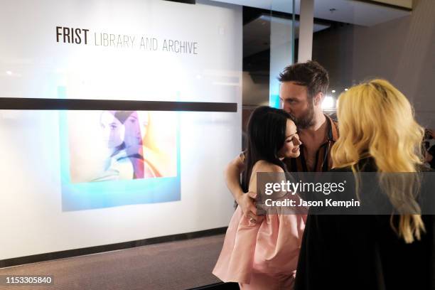 Kacey Musgraves and Ruston Kelly attend the Country Music Hall of Fame and Museum opening of new exhibition, Kacey Musgraves: All of the Colors, at...