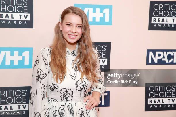 Bindi Irwin attends the Critics' Choice Real TV Awards at The Beverly Hilton Hotel on June 02, 2019 in Beverly Hills, California.