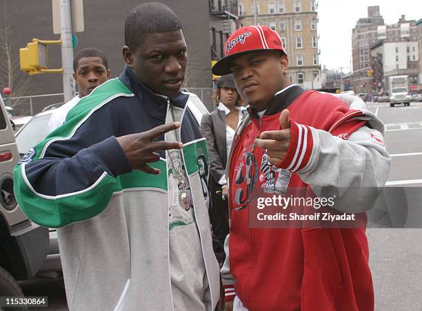 BlackChild of the Inc and Styles P during Jadakiss Video Shoot - May 5, 2004 at Harlem in New York City, New York, United States.