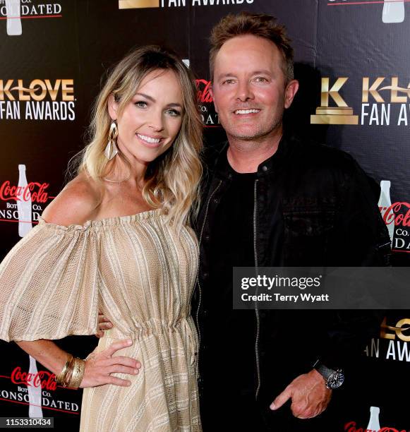 Lauren Bricken and Chris Tomlin attend the 7th Annual K-LOVE Fan Awards at The Grand Ole Opry House on June 2, 2019 in Nashville, Tennessee.