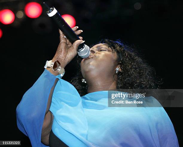 Angie Stone during SoulFest Atlanta 2004 - Day 1 at Turner Field - Green Lot in Atlanta, Georgia, United States.