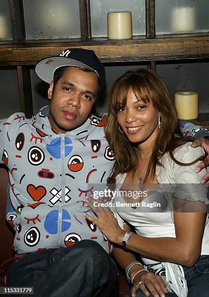 Johnny Nunez and Gbassa during "Johnny Nunez 10 Years of Entertainment Photography" Sponsored by Stoli Vodka at Home in New York, New York, United...