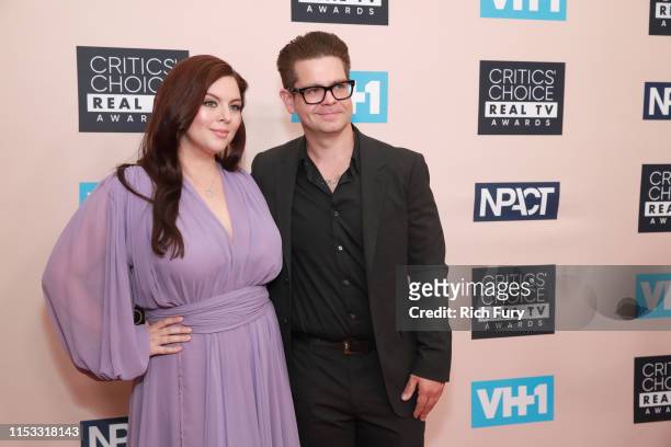 Katrina Weidman and Jack Osbourne attends the Critics' Choice Real TV Awards at The Beverly Hilton Hotel on June 02, 2019 in Beverly Hills,...