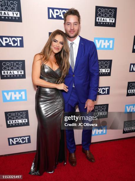 Chrishell Hartley and Justin Hartley attend the Critics' Choice Real TV Awards on June 02, 2019 in Beverly Hills, California.