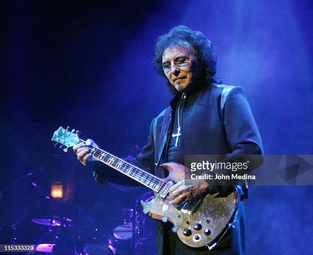Tony Iommi of Heaven and Hell during Heaven and Hell Performs at the HP Pavilion in San Jose - April 24, 2007 at HP Pavilion in San Jose, California,...