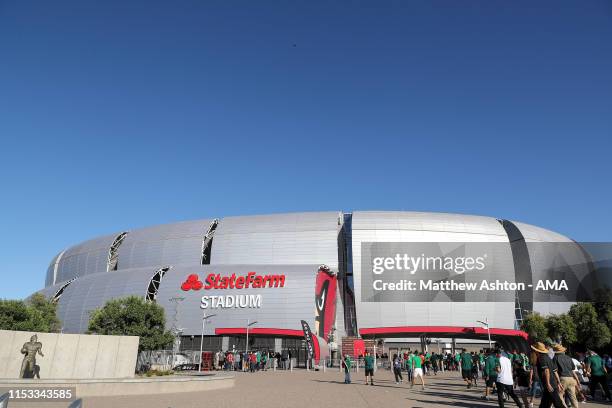 General external view of State Farm Stadium / University of Phoenix Stadium, home stadium of the Arizona Cardinals and host venue of CONCACAF Gold...