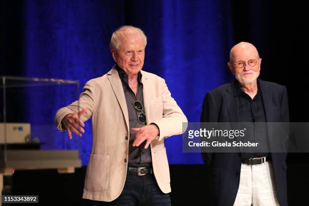 Director Wolfgang Petersen and Guenter Rohrbach during the Bavaria Film Reception "One Hundred Years in Motion" on the occasion of the 100th...
