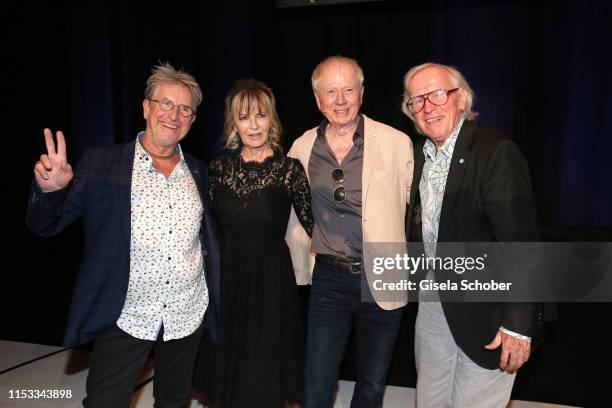 Martin Semmelrogge, Maria Borgel-Petersen, Director Wolfgang Petersen and Klaus Doldinger during the Bavaria Film Reception "One Hundred Years in...