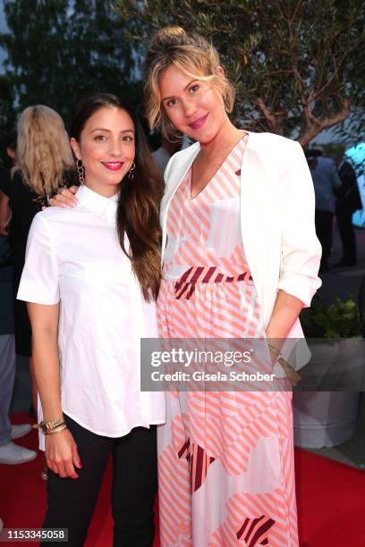 Arzu Bazmann and Wolke Hegenbarth during the Bavaria Film Reception "One Hundred Years in Motion" on the occasion of the 100th anniversary of the...