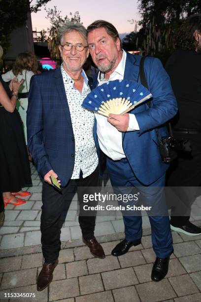 Martin Semmelrogge and Armin Rohde during the Bavaria Film Reception "One Hundred Years in Motion" on the occasion of the 100th anniversary of the...
