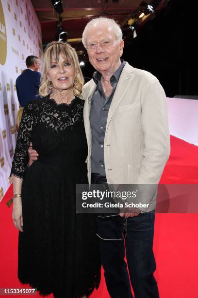 Wolfgang Petersen and his wife Maria Borgel-Petersen during the Bavaria Film Reception "One Hundred Years in Motion" on the occasion of the 100th...