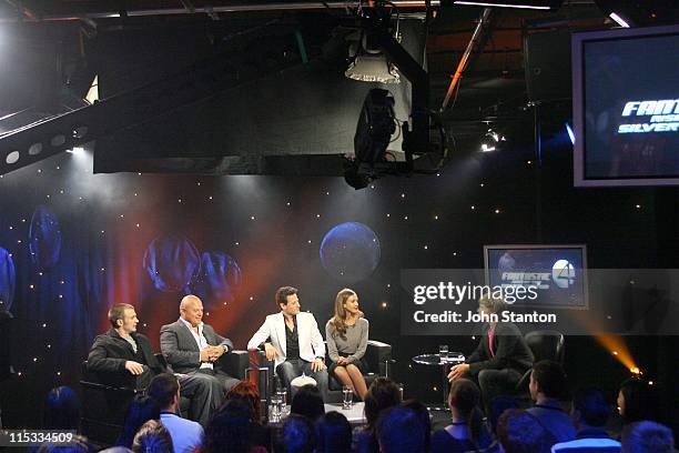 Chris Evans, Michael Chiklis, Ioan Gruffudd, Jessica Alba and host Andrew G