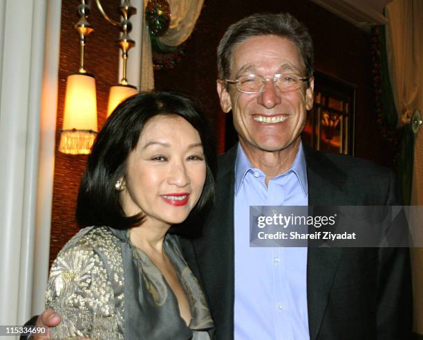 Connie Chung and Maury Povich during Wynn Hotel Grand Opening - April 28, 2005 at Wynn Hotel in Las Vegas, Nevada, United States.