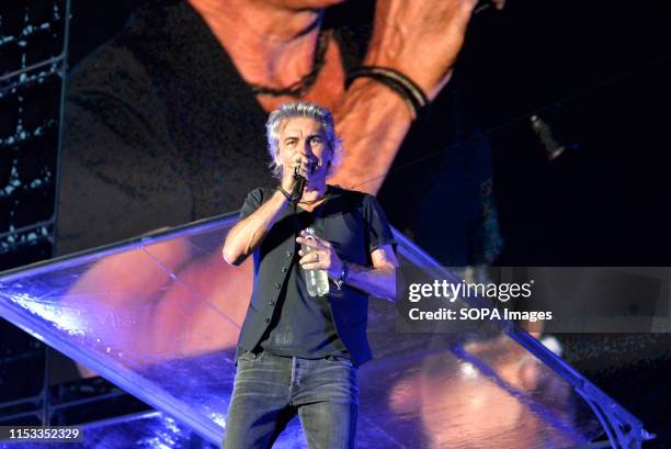 Luciano Ligabue performs live on stage at the Stadio Olimpico Grande Torino in Turin for the Start Tour 2019.
