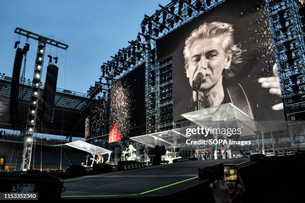 Luciano Ligabue performs live on stage at the Stadio Olimpico Grande Torino in Turin for the Start Tour 2019.