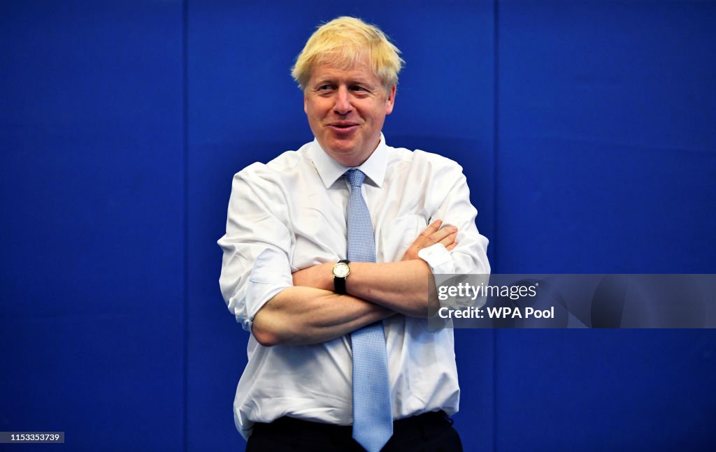 Boris Johnson Campaigns For The Conservative Leadership In Reading